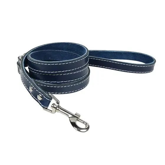 DOGUE Classic Stitch Leather Dog Lead