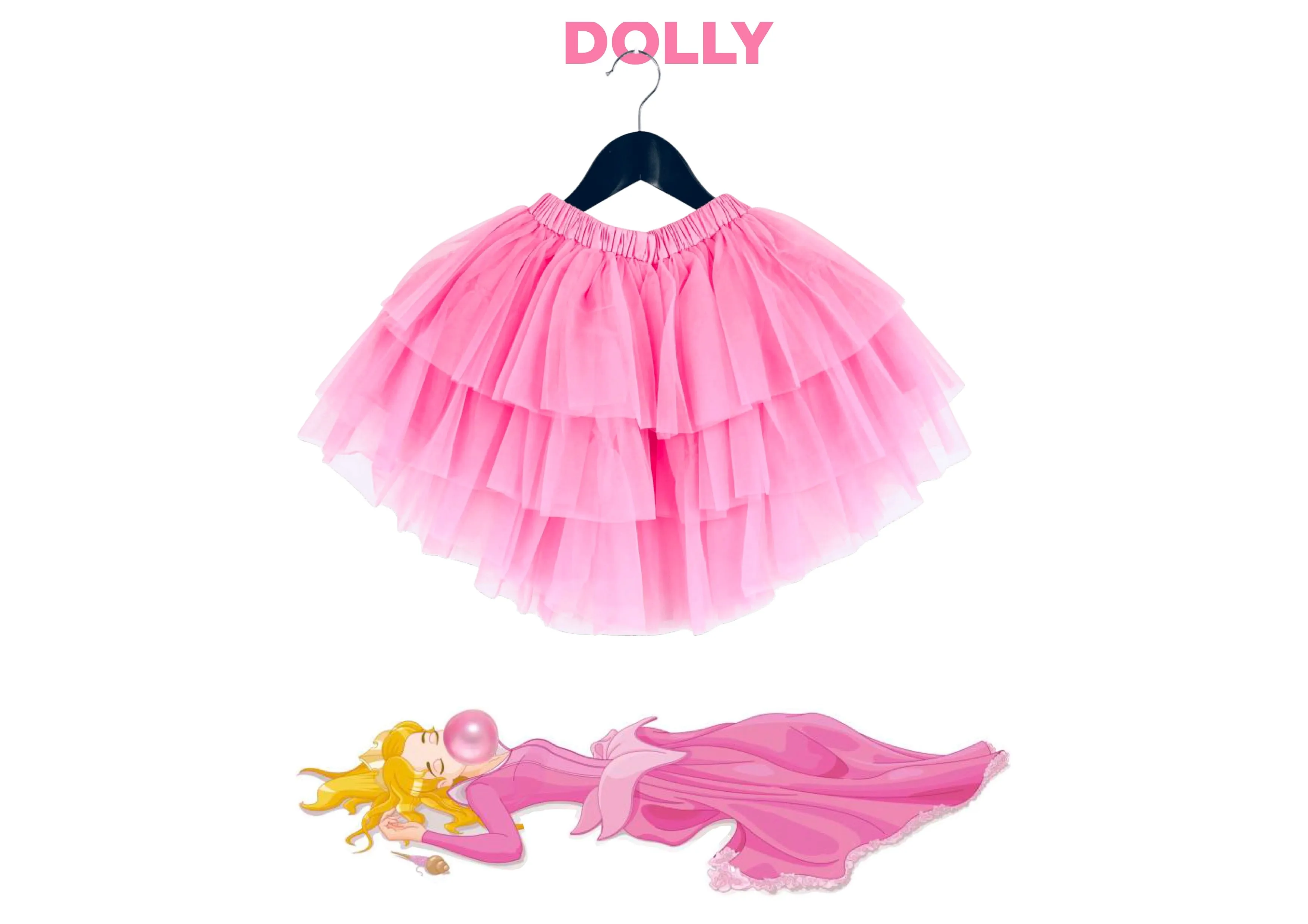 DOLLY PINK PLEASE! CALL ME AURORA TUTU Aurora Bubblegum pink