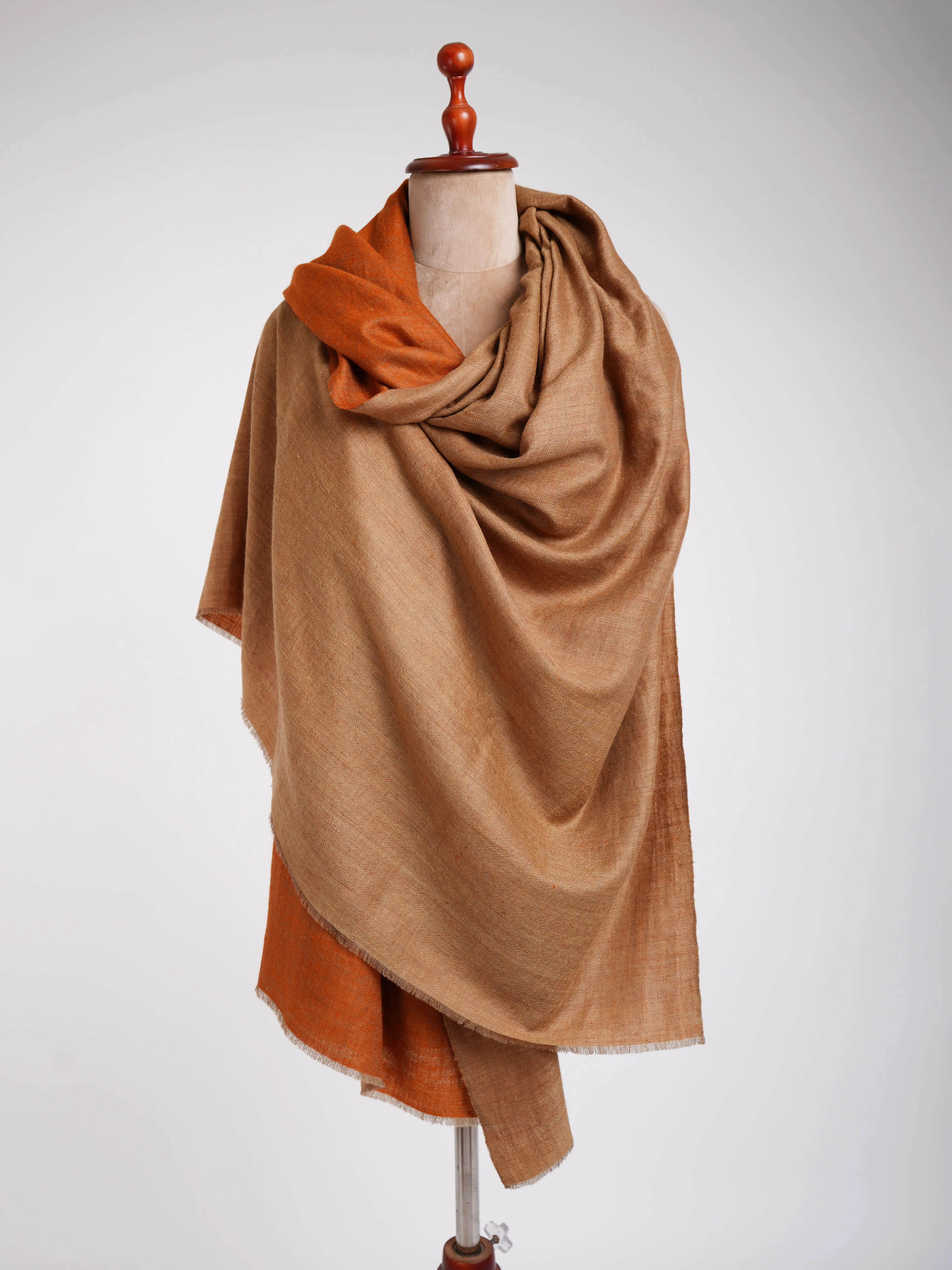 Dorukha Hand Spun Pashmina Shawl Autumn Maple