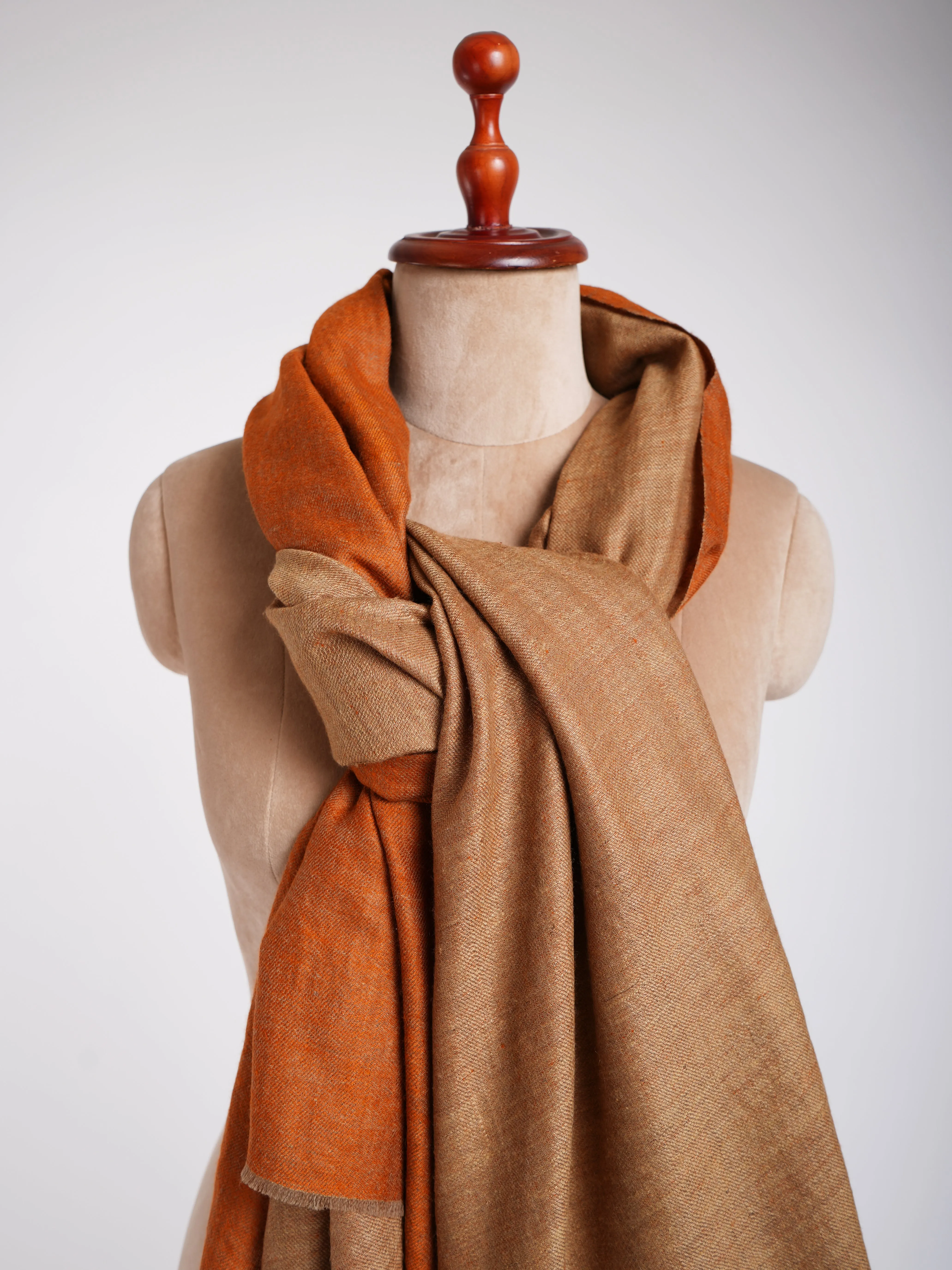 Dorukha Hand Spun Pashmina Shawl Autumn Maple