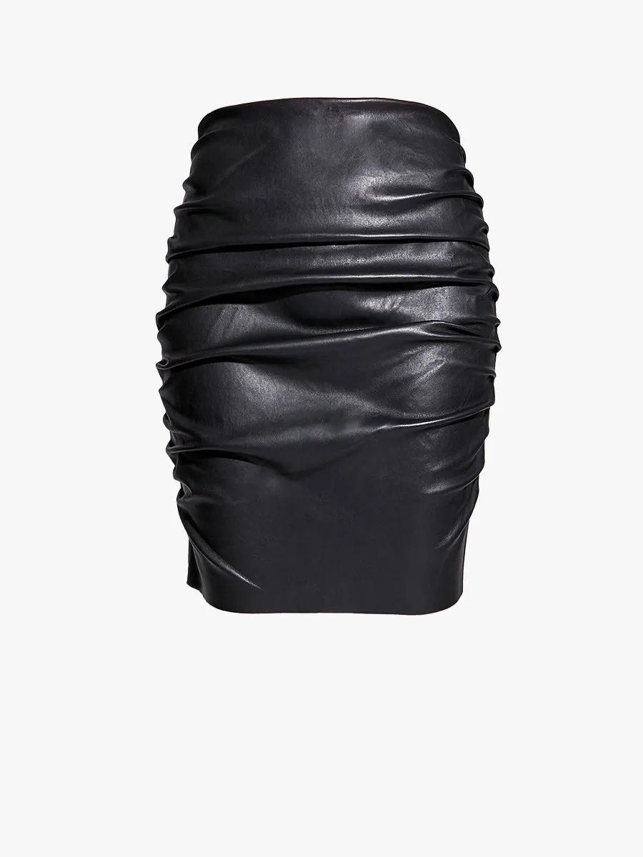 EVERLY STRETCH LEATHER SKIRT