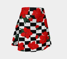 Floral Ratio Flare Skirt