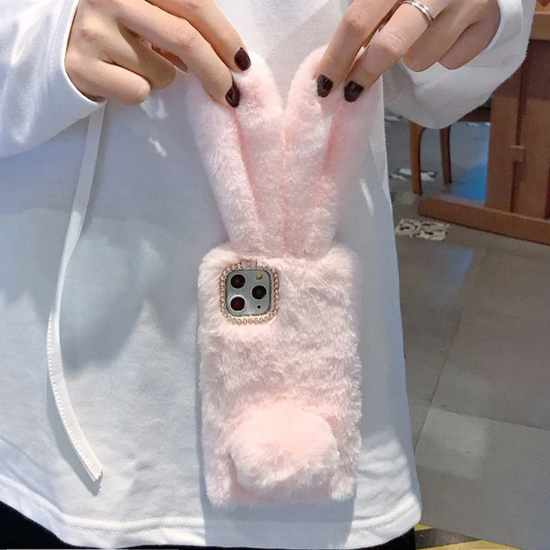 Fluffy Bunny Soft and Stylish iPhone Case