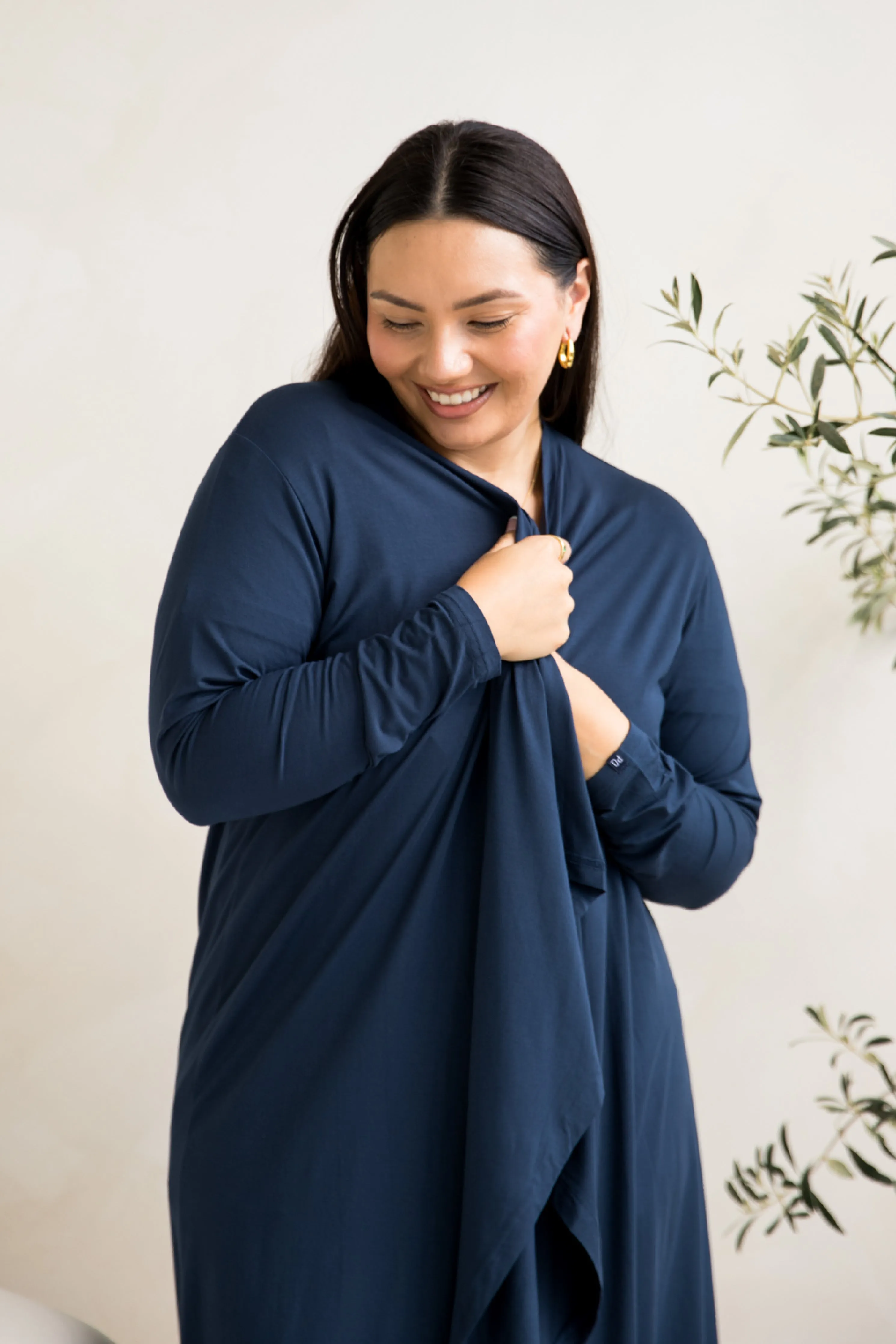 Flyaway Bamboo Cardigan | Navy