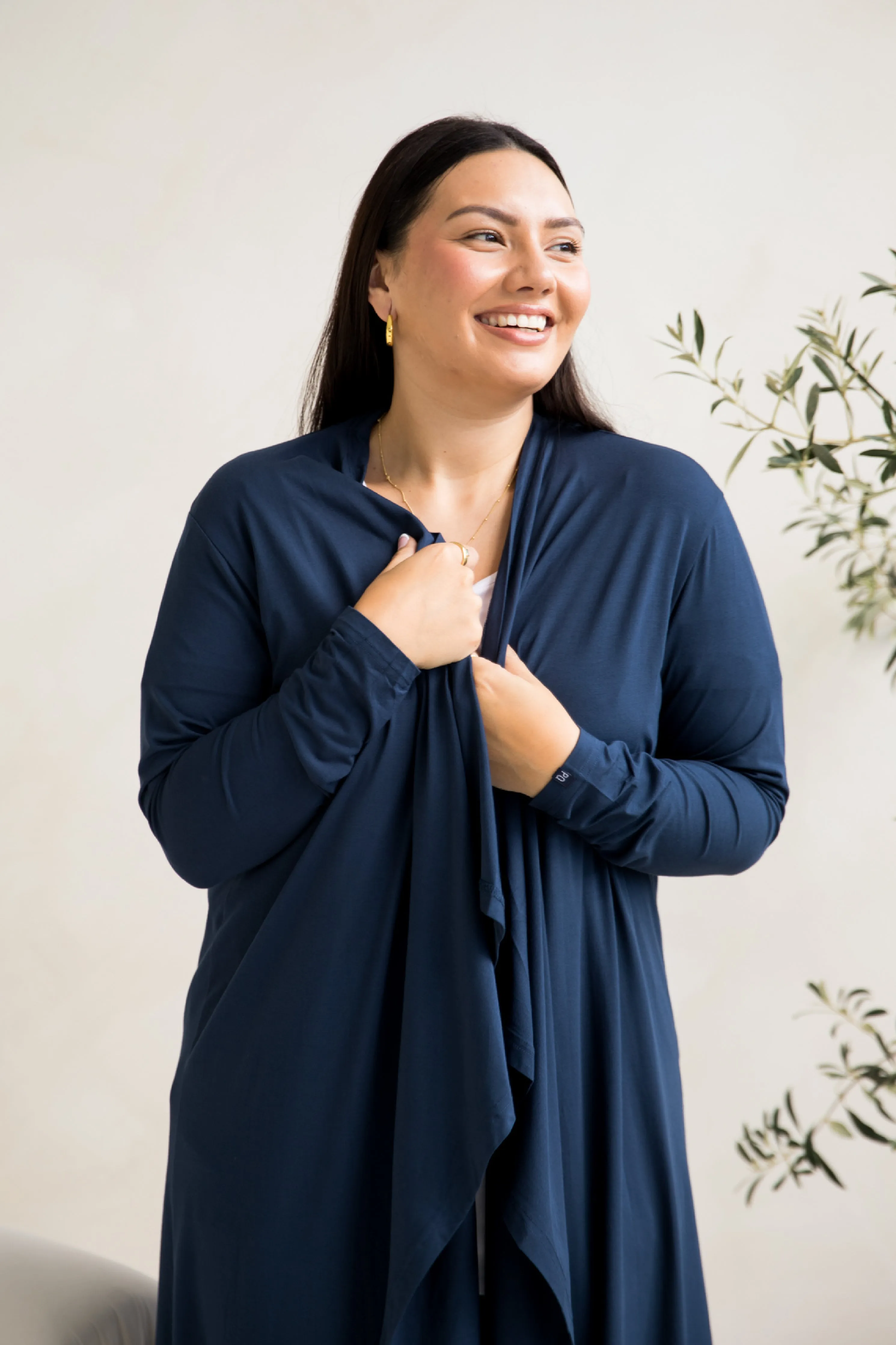 Flyaway Bamboo Cardigan | Navy