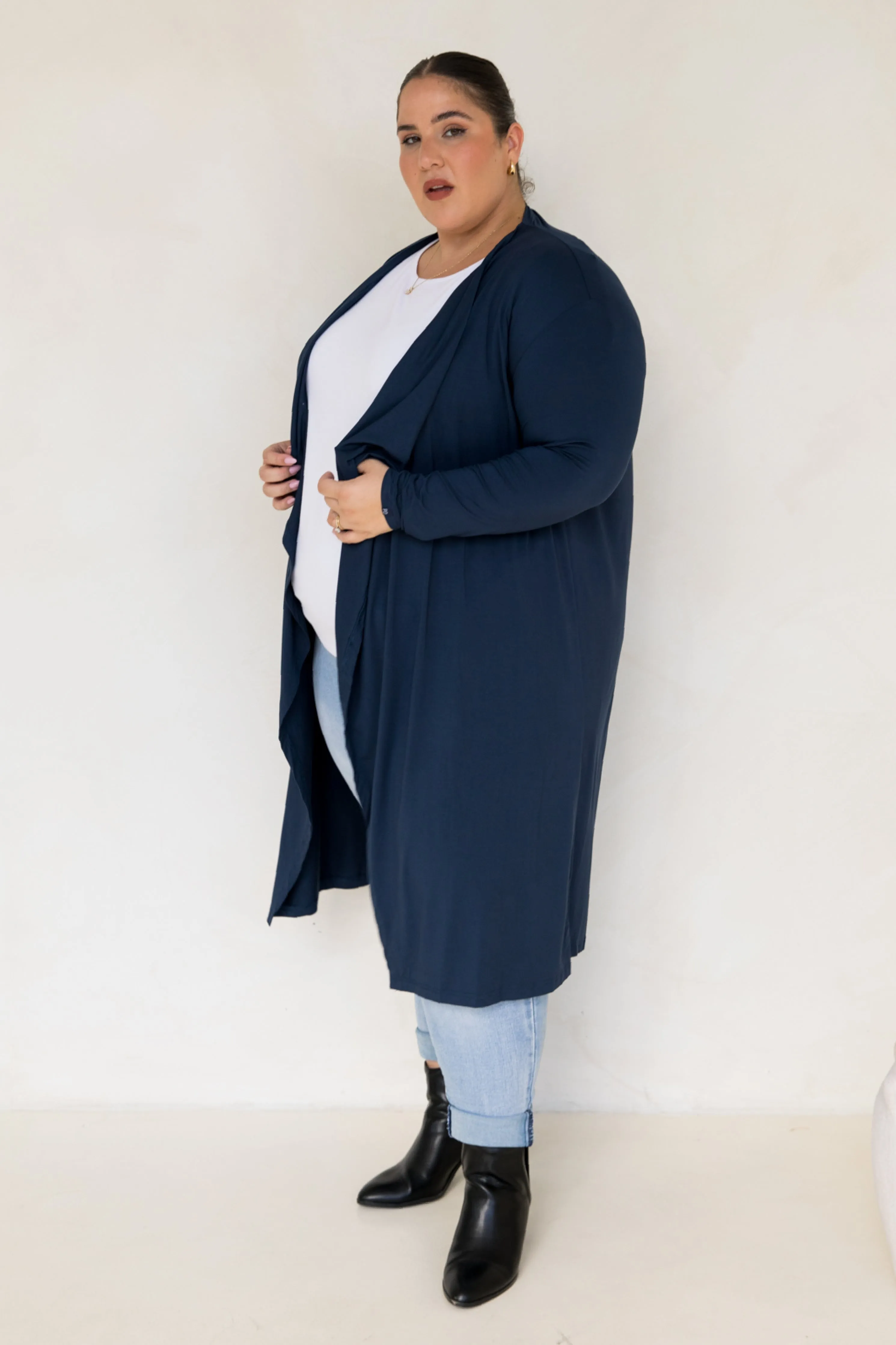 Flyaway Bamboo Cardigan | Navy