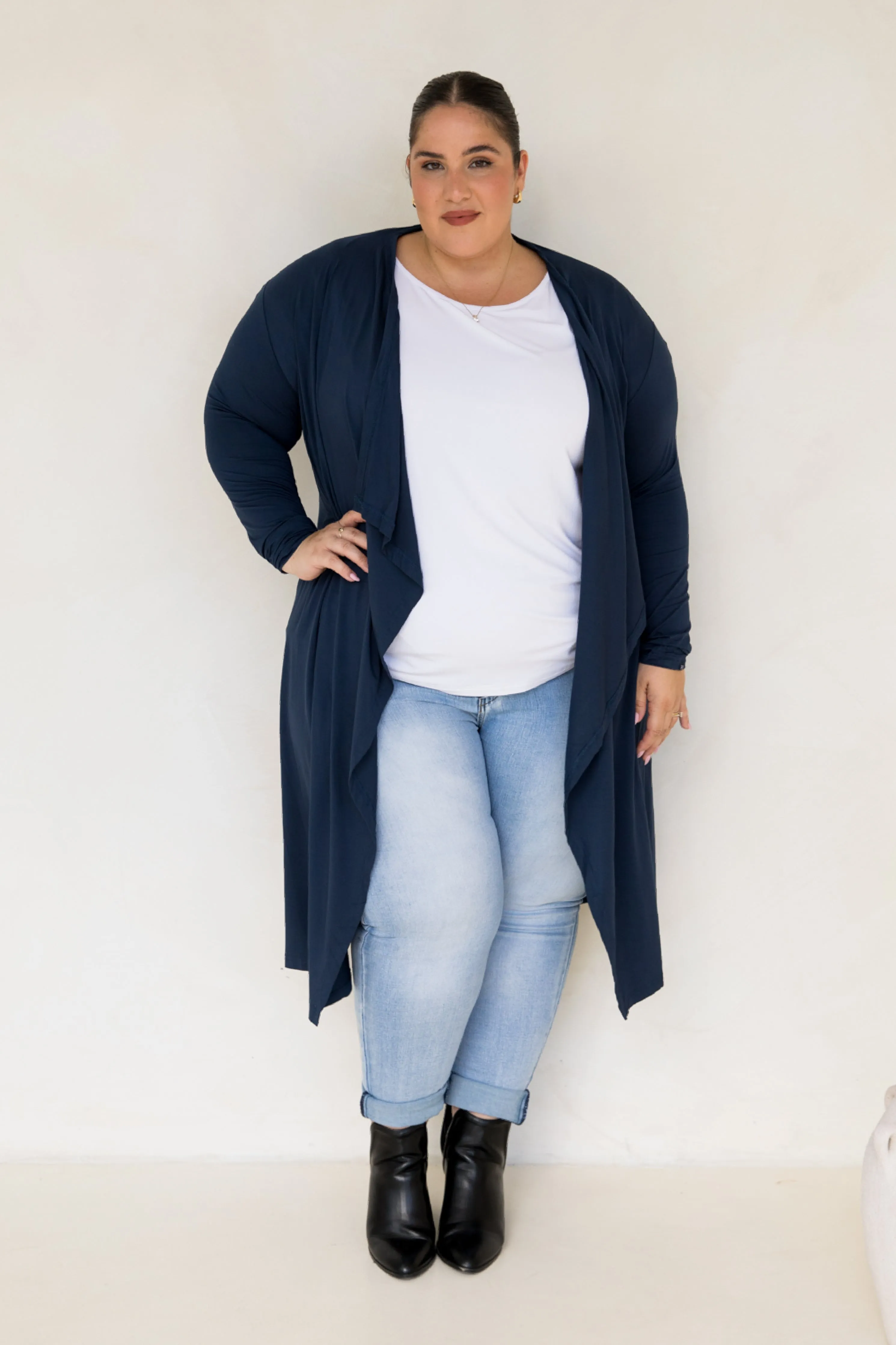 Flyaway Bamboo Cardigan | Navy