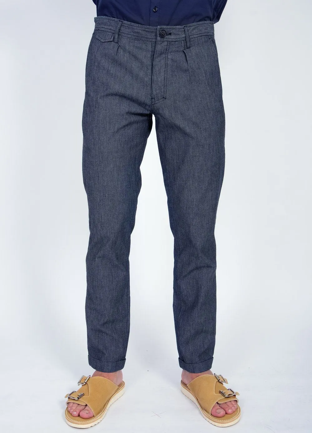 FRANK | Regular Fit Trousers | Indigostripe