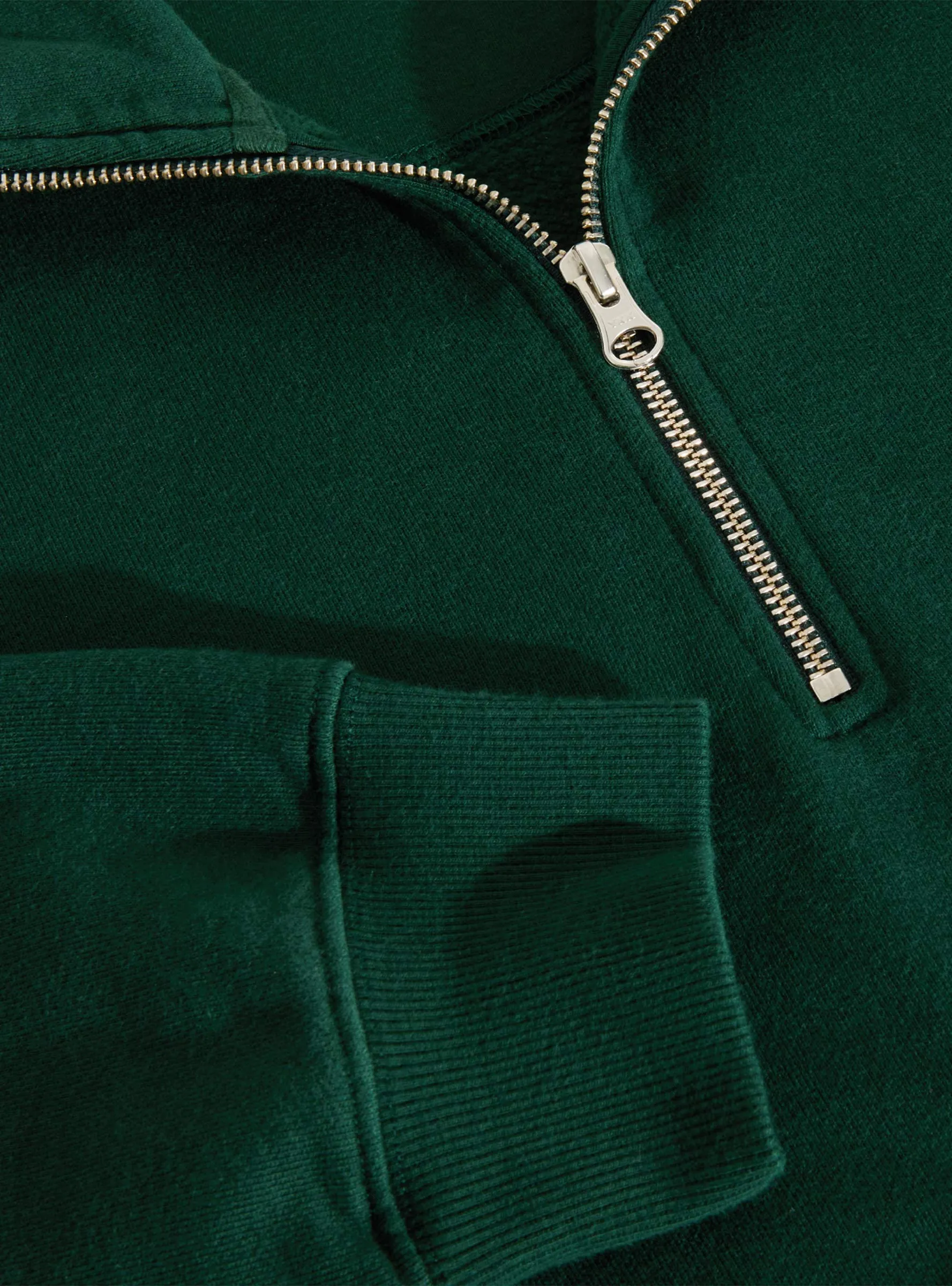 Frankie Half Zip Sweater Dark Emerald