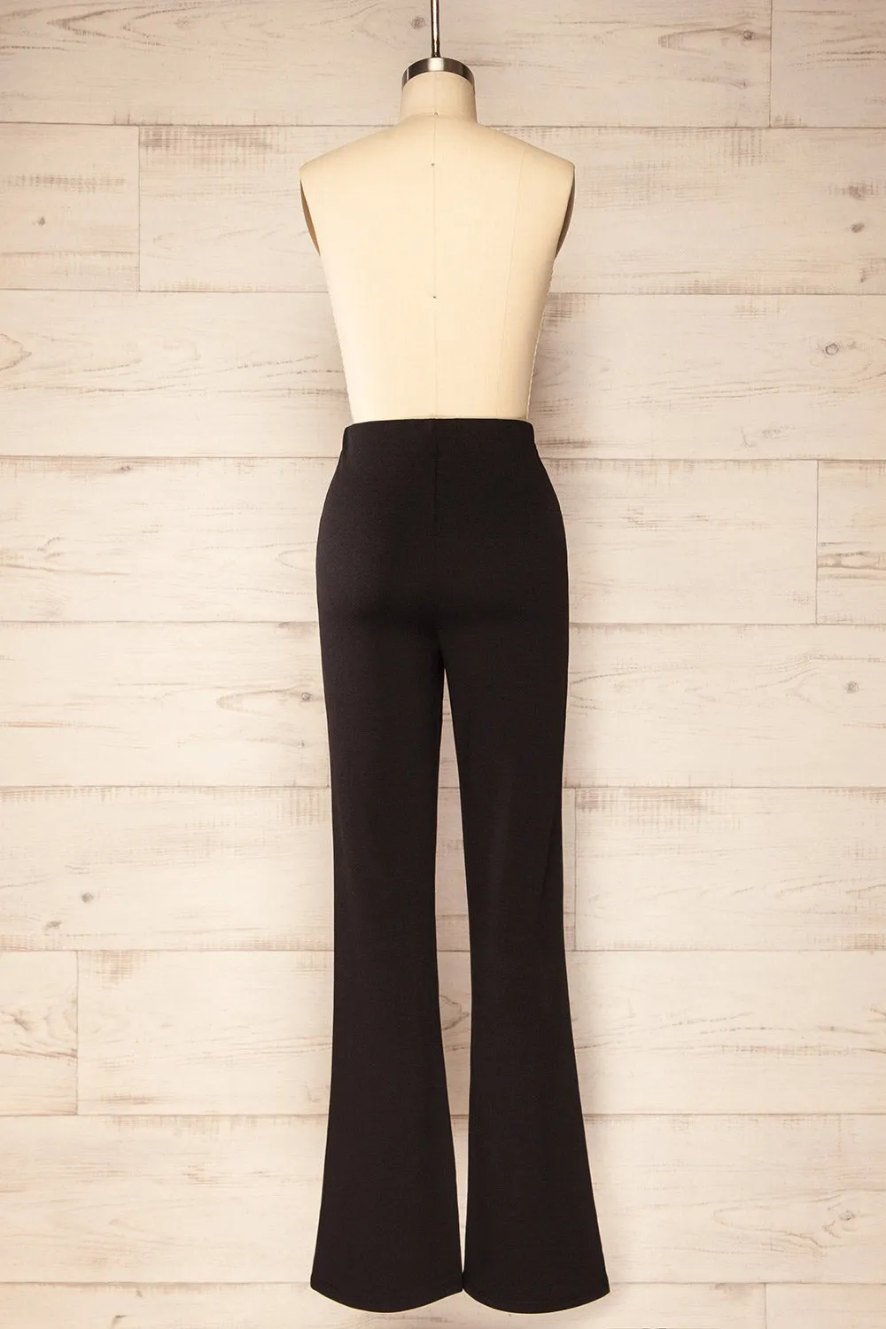 Gamora Black | High-Waisted Flared Pants