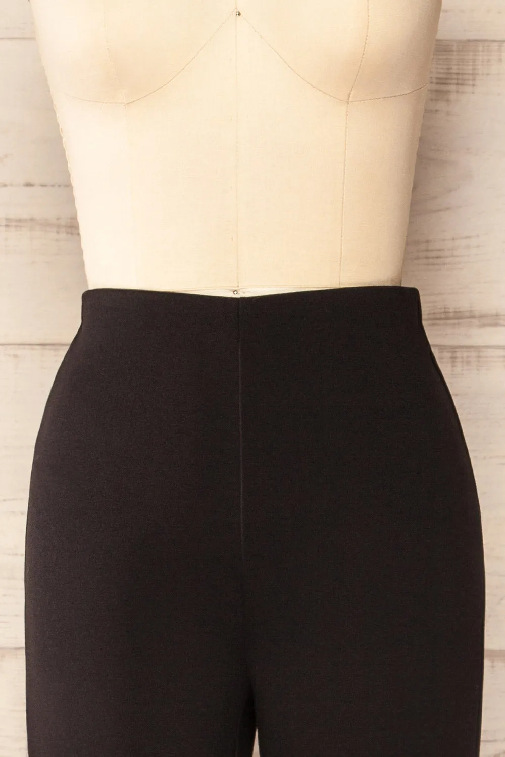 Gamora Black | High-Waisted Flared Pants