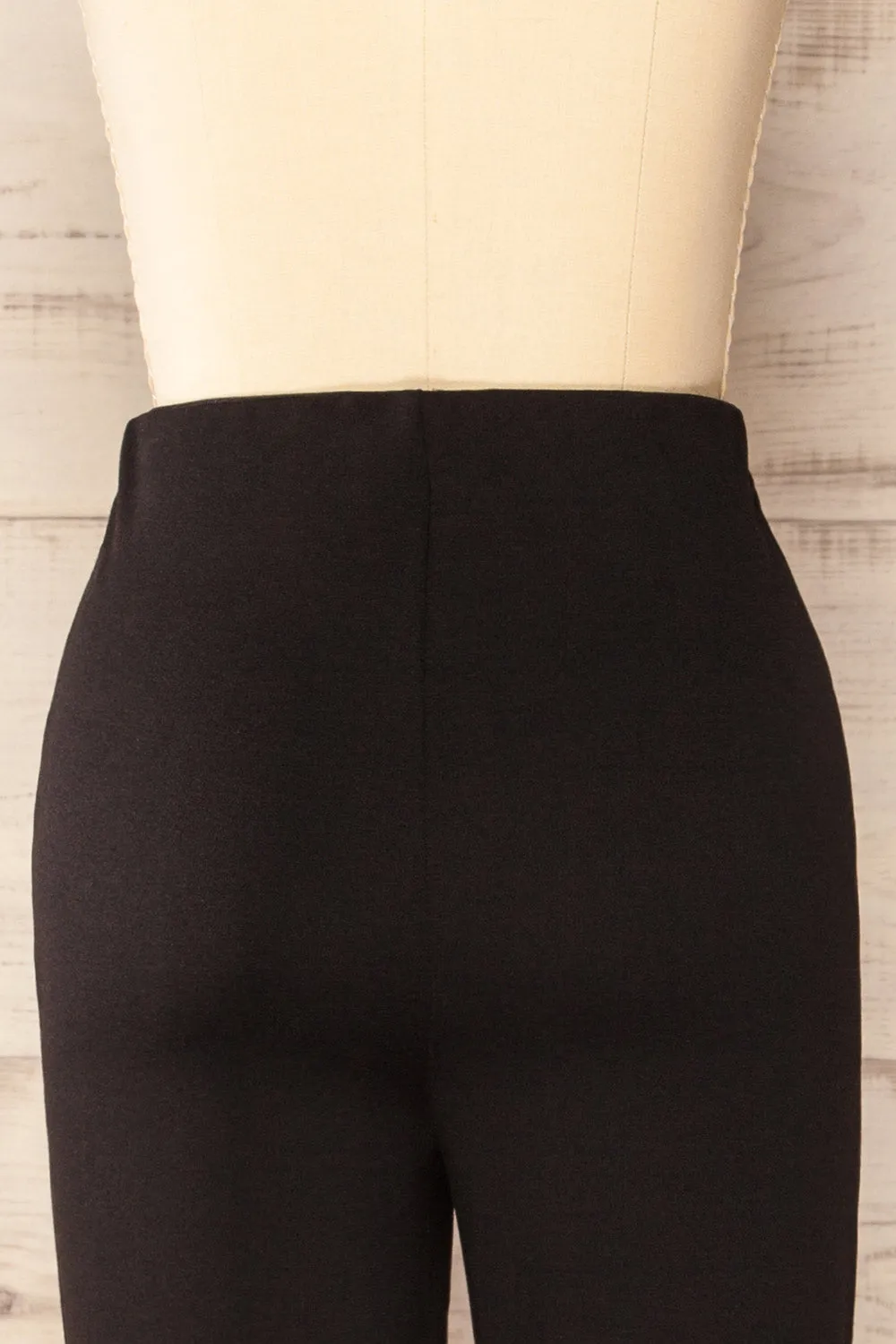 Gamora Black | High-Waisted Flared Pants