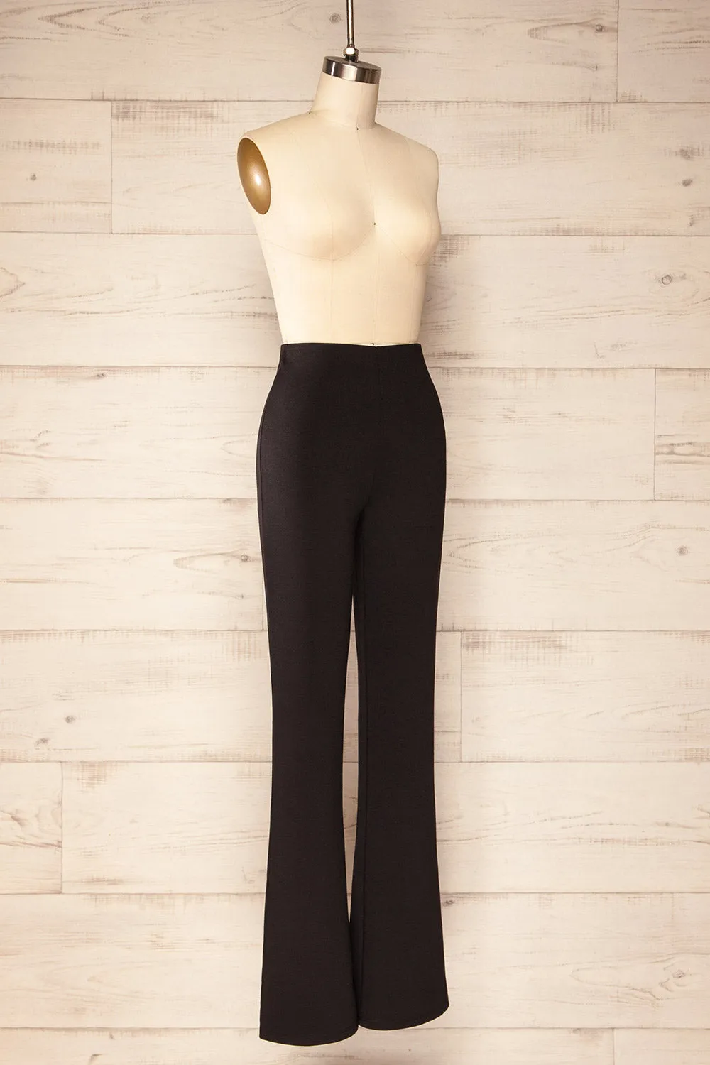 Gamora Black | High-Waisted Flared Pants