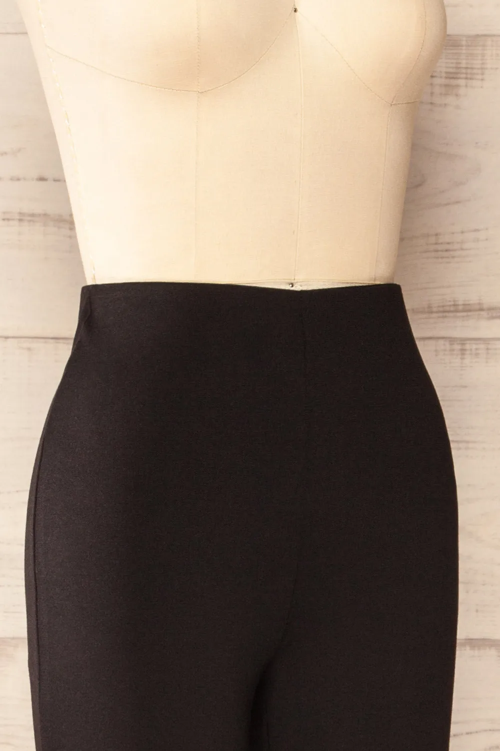 Gamora Black | High-Waisted Flared Pants