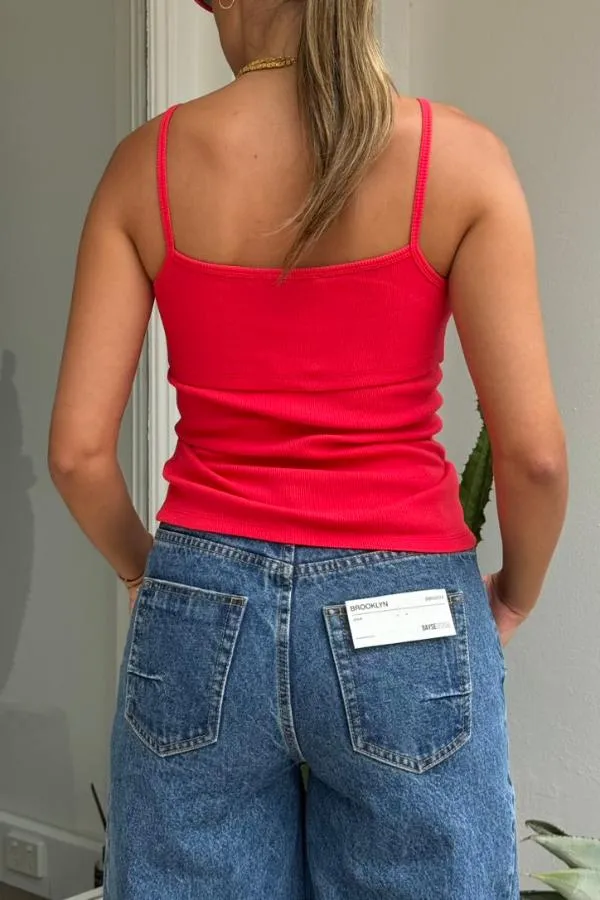 Georgia Cami Top Red