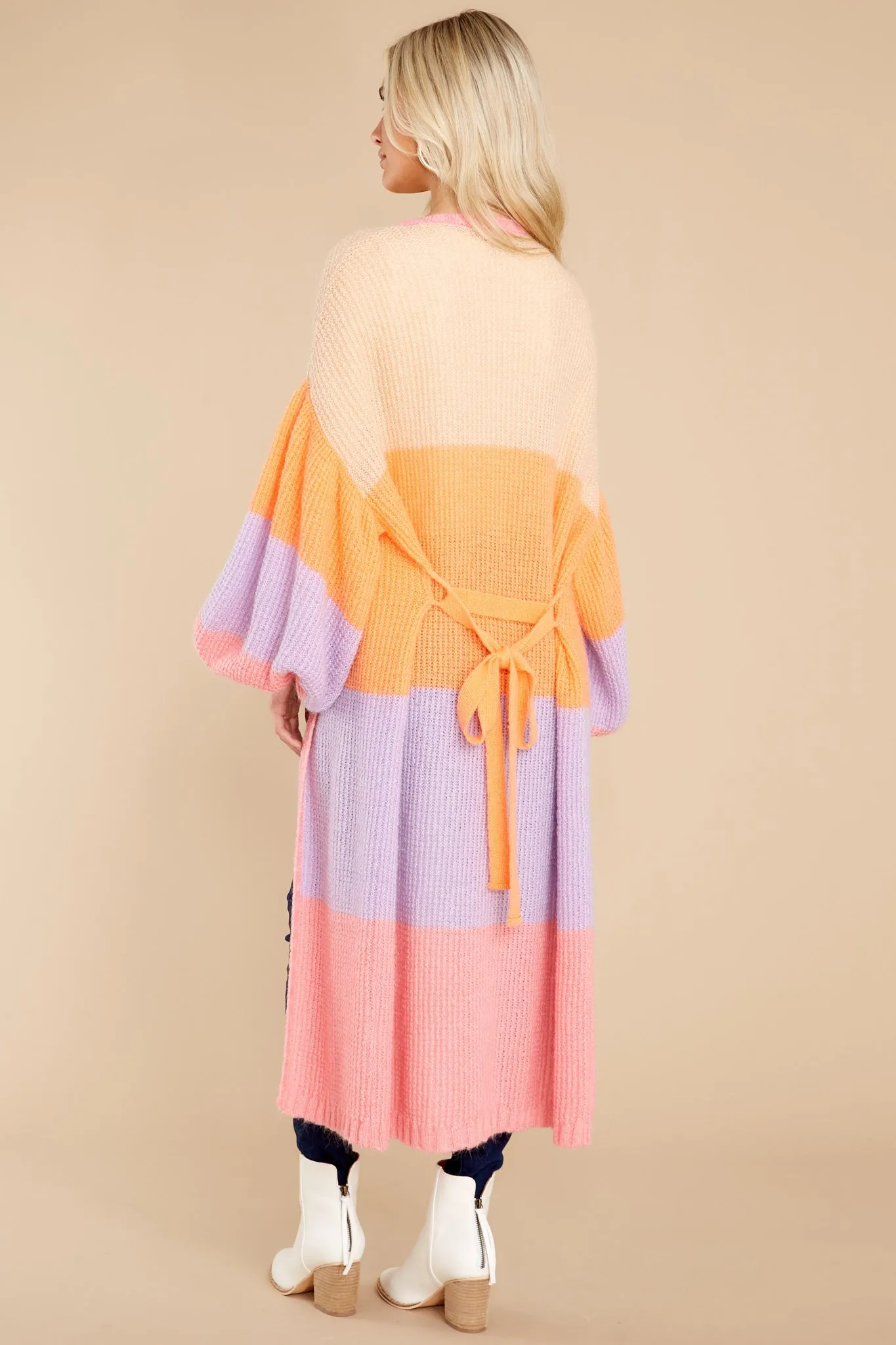 Giuliano Multi Pastel Long Vest