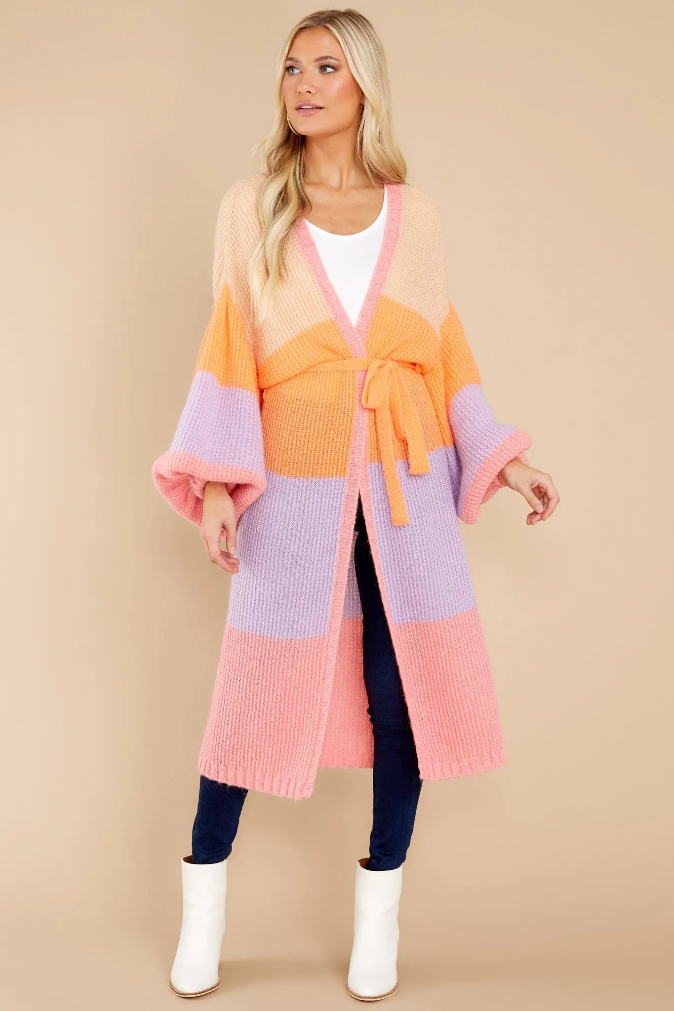 Giuliano Multi Pastel Long Vest