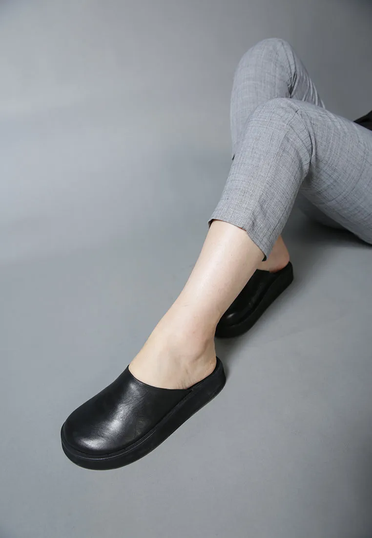 GIVENS Flatform Black Slip-On