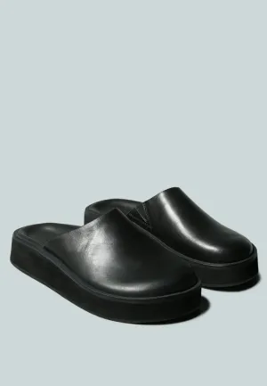 GIVENS Flatform Black Slip-On