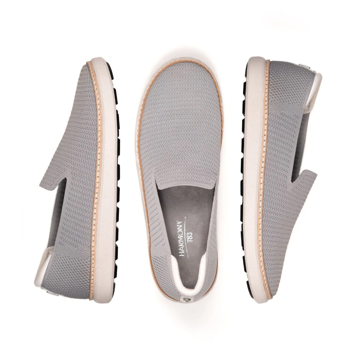 Grounding  Slip-On • Grey Bamboo Knit