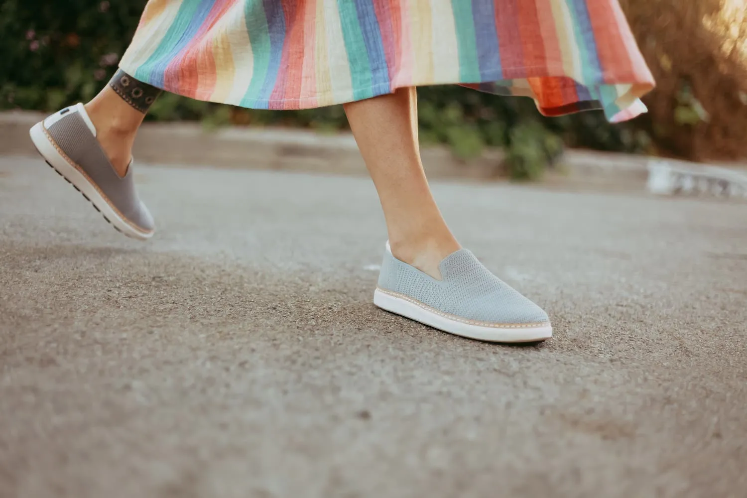 Grounding  Slip-On • Grey Bamboo Knit