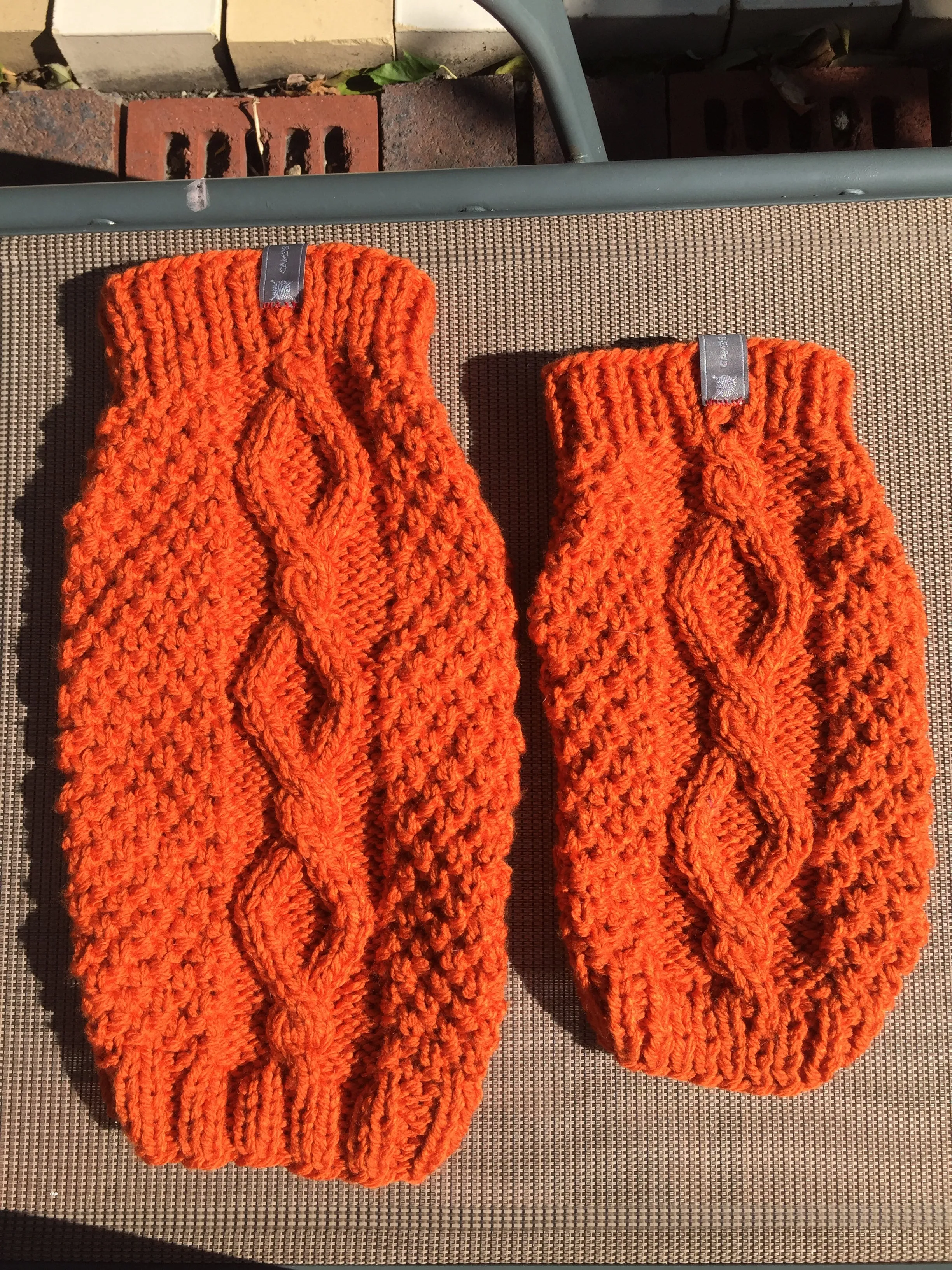 Hand Knit Dog Sweaters