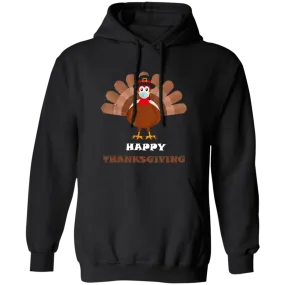 Happy Thanksgiving Masked Turkey Pullover Hoodie