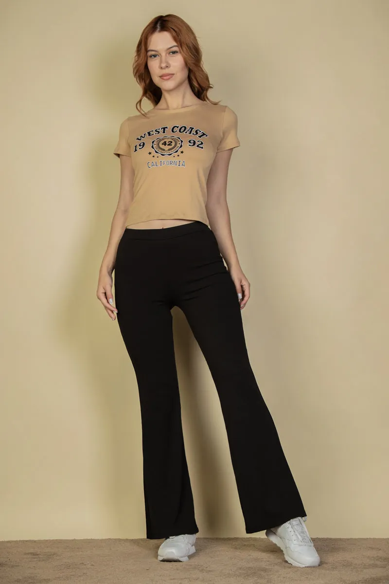 High Waisted Flare Pants (CAPELLA)