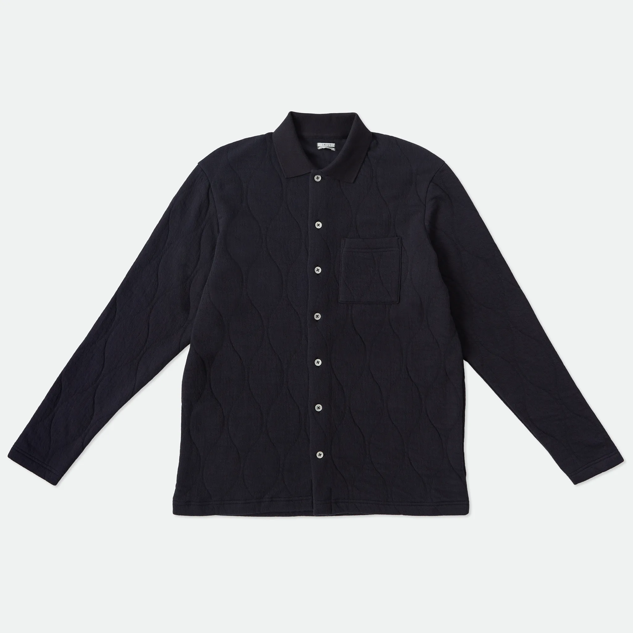 IKIJI - Cotton Kilt Cardigan Navy