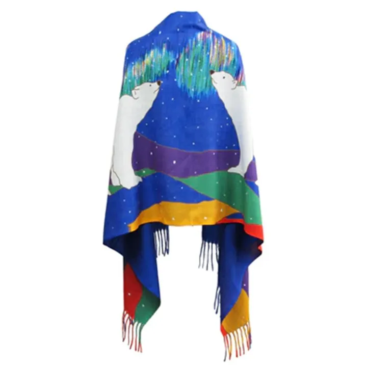 Indigenous Artist Collection: Eco Shawl: Sky Watchers by Dawn Oman