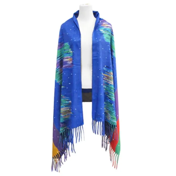 Indigenous Artist Collection: Eco Shawl: Sky Watchers by Dawn Oman