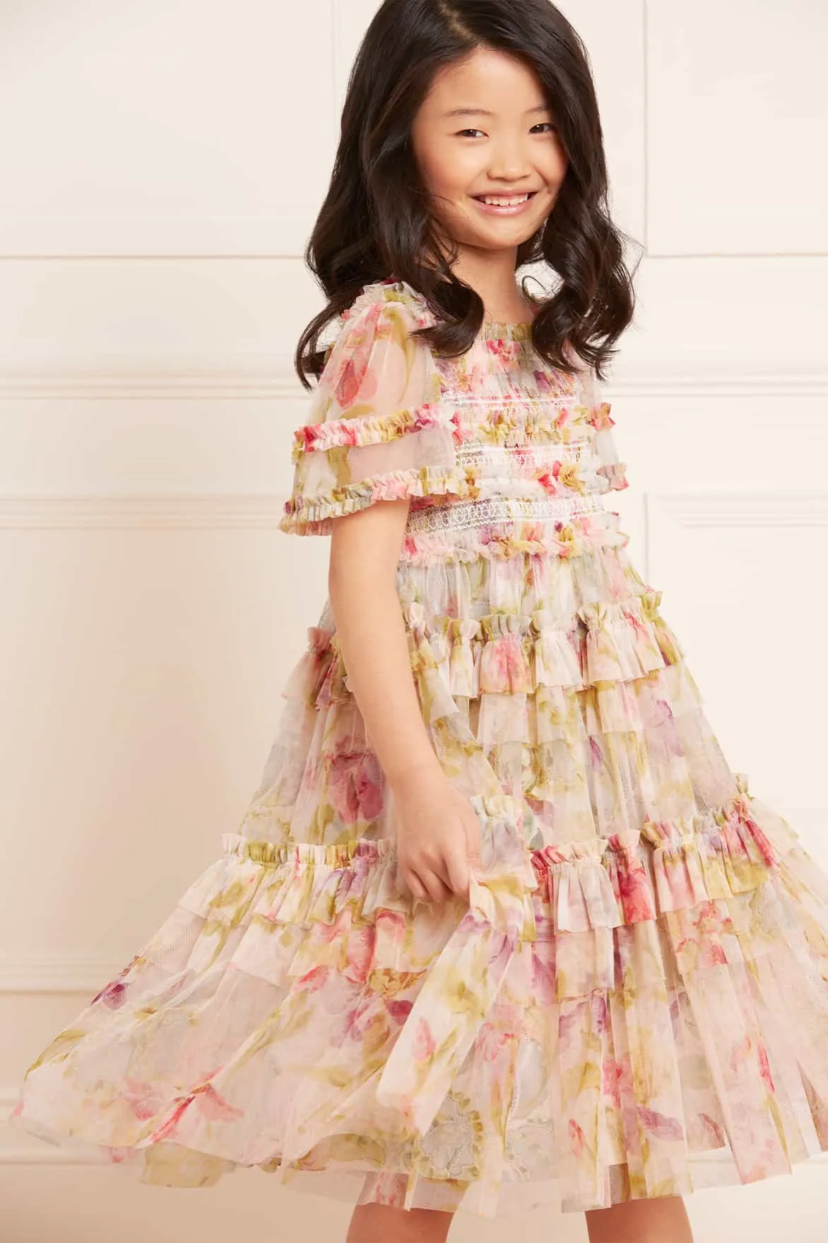 Iris Smocked Kids Dress