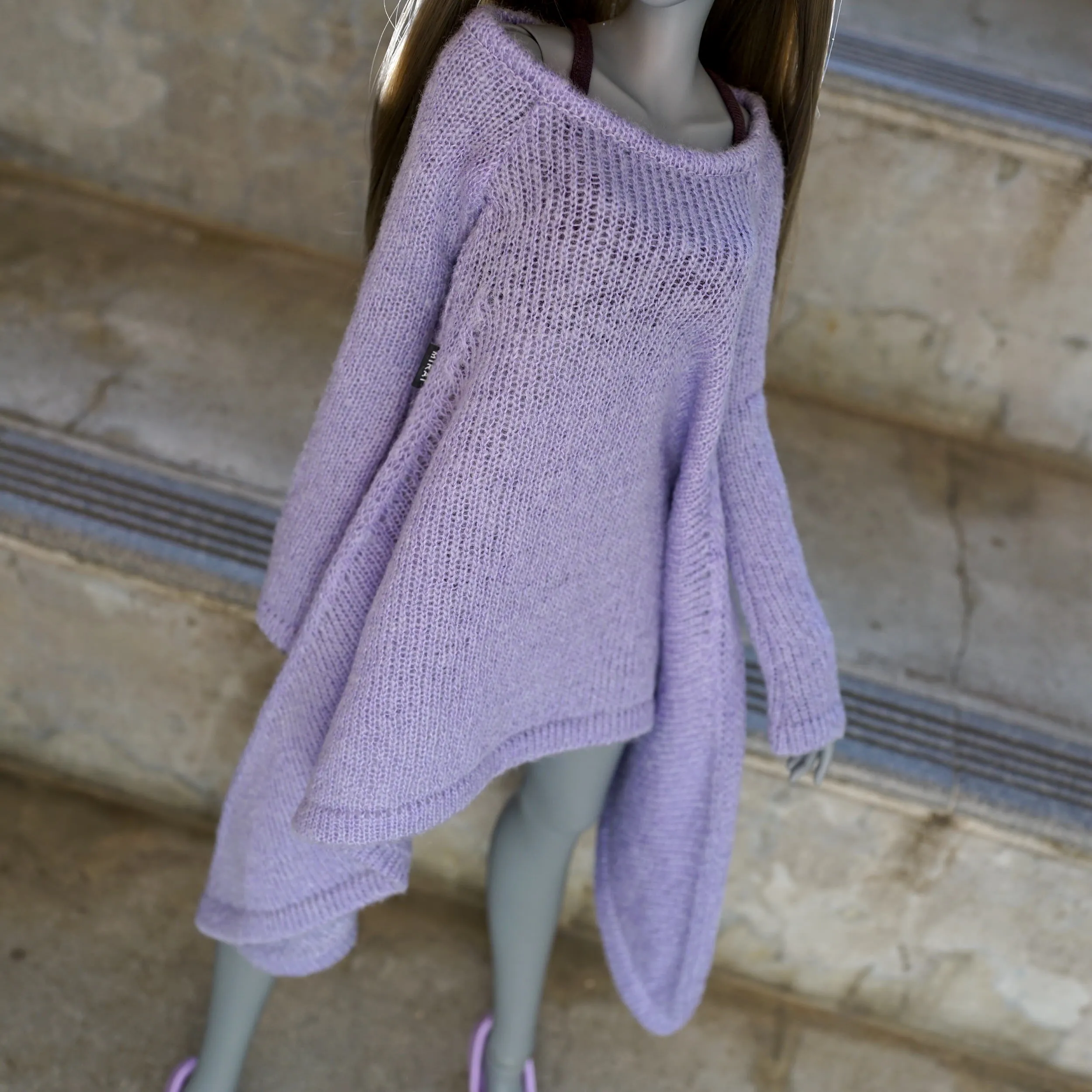 Irregular Hem Sweater (Lavender)