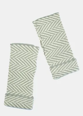 Ivory Chevron Arm Warmer