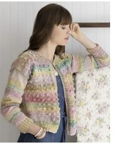 JESSAMINE BOBBLE CARDIGAN KIT - NORO