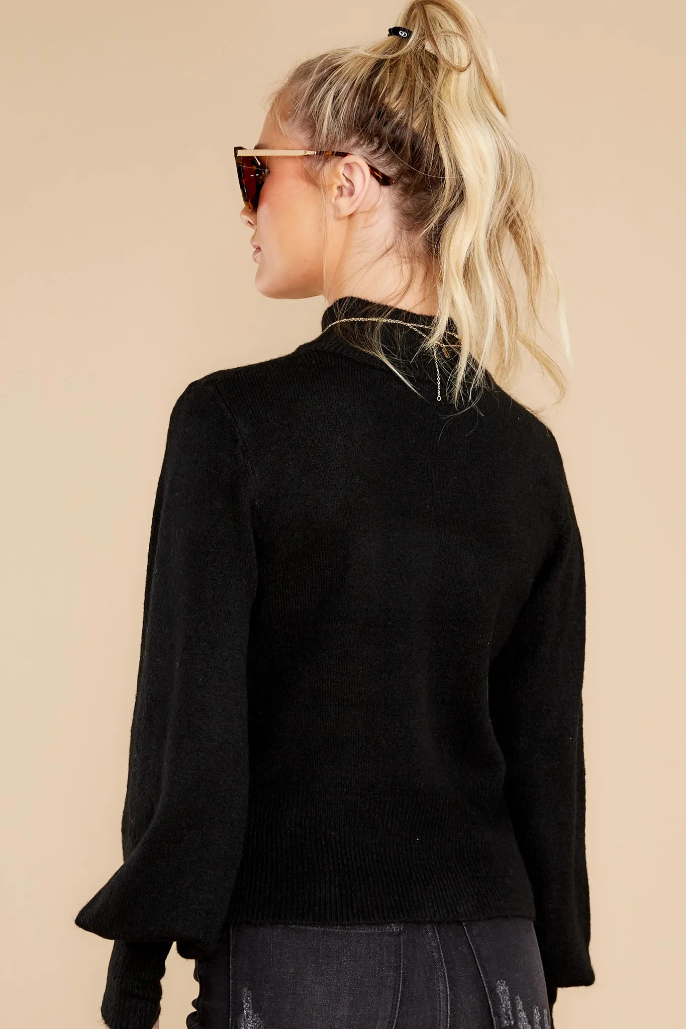 Keeping Along Black Sweater