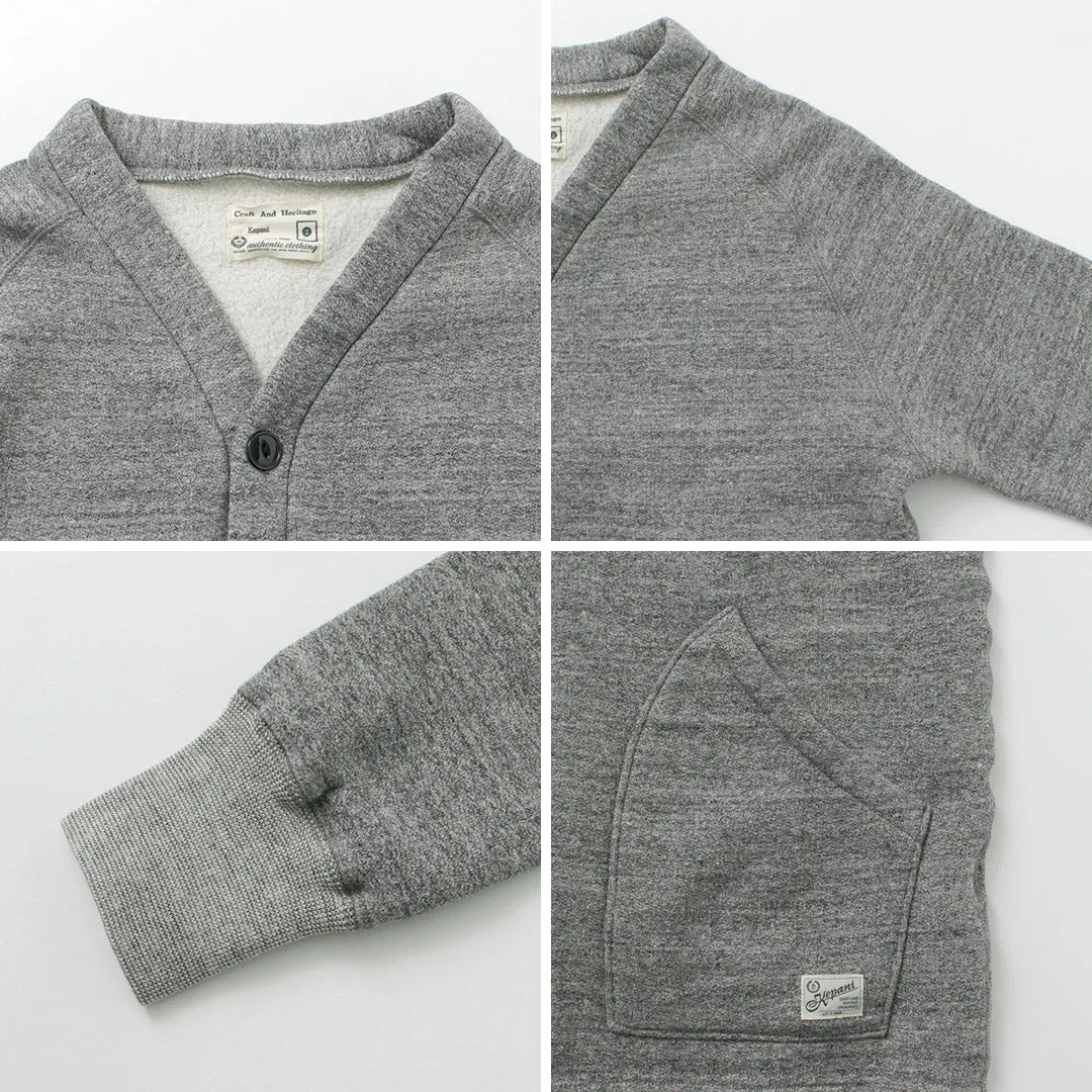 KEPANI / Sunset 2 Raffy brushed-lining sweatshirt cardigan