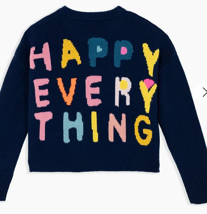 Kerri Rosenthal Boyfriend Happy Everything Sweater