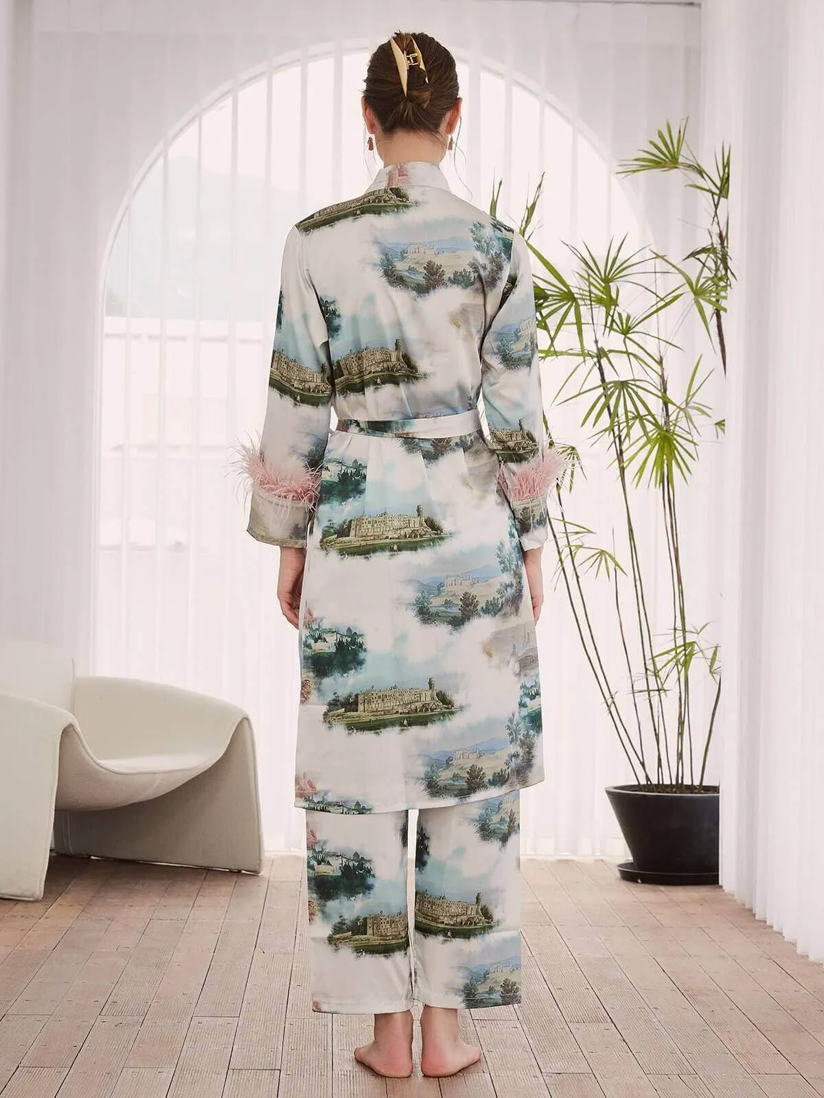 Landscape Pajama Set 3pcs Feather