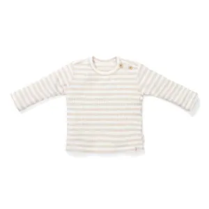 LD T-Shirt Long Sleeve Stripe Sand