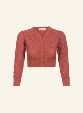 Leah Cardigan - Rose Basket Knit