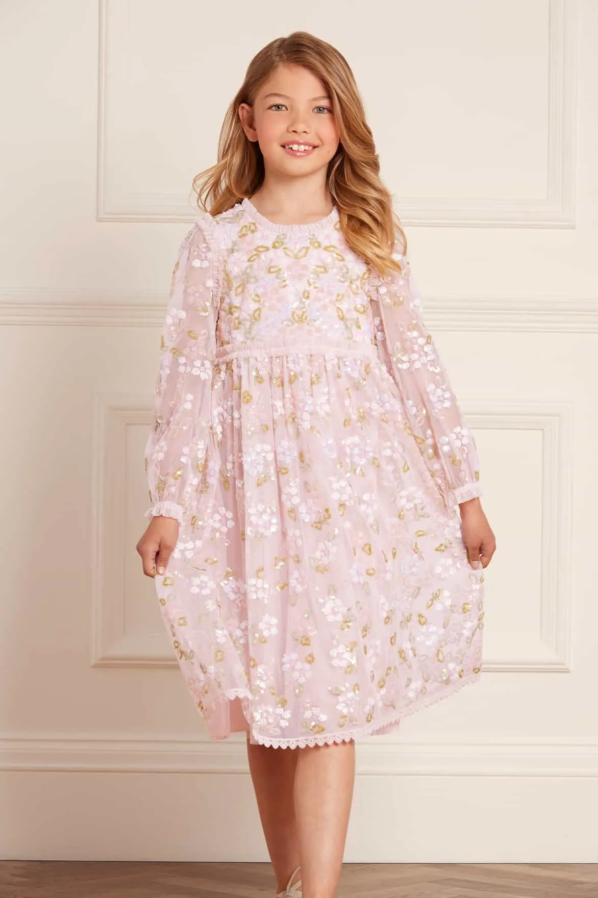 Lena Long Sleeve Kids Dress