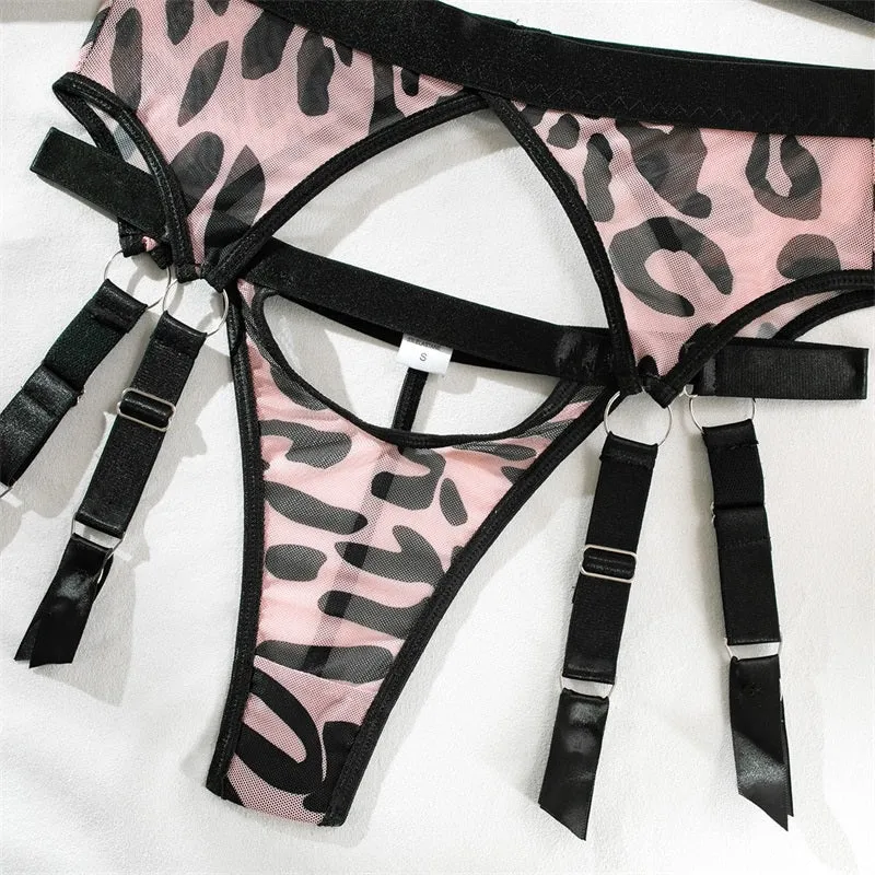 Level-Up Leopard Lingerie Set