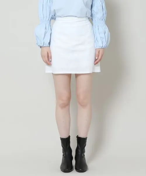 LINEN MINI SKIRT