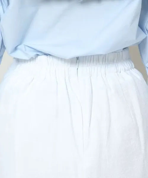 LINEN MINI SKIRT