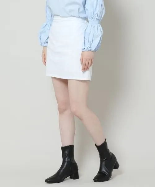 LINEN MINI SKIRT