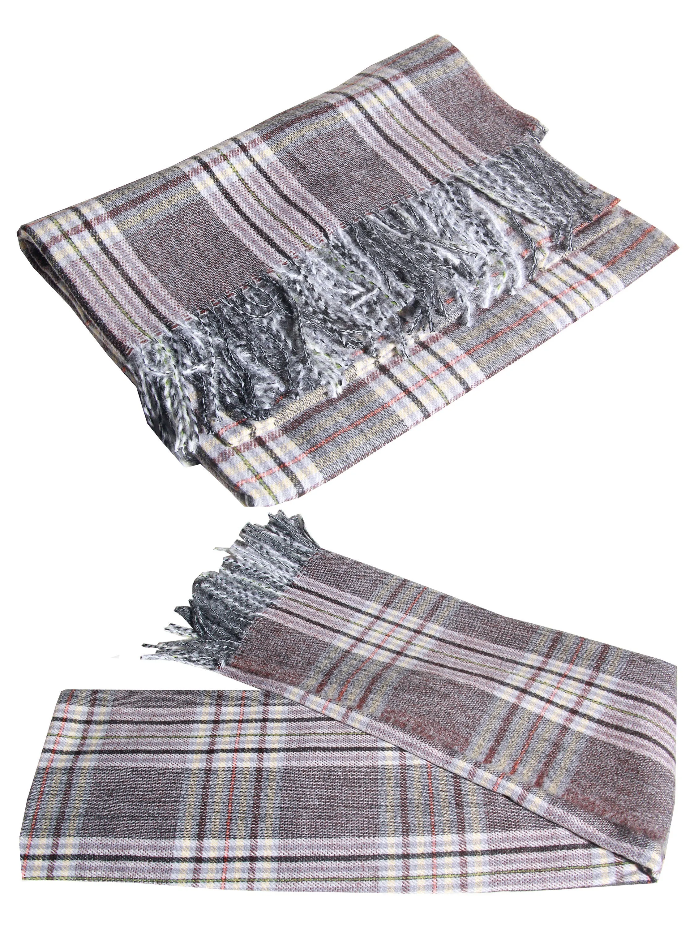 LUXURY Unisex cashmere MULTI check soft pattern stole shawl wrap pashmina soft light weight  warm Winter fringe Scarf xmas gift for anyone