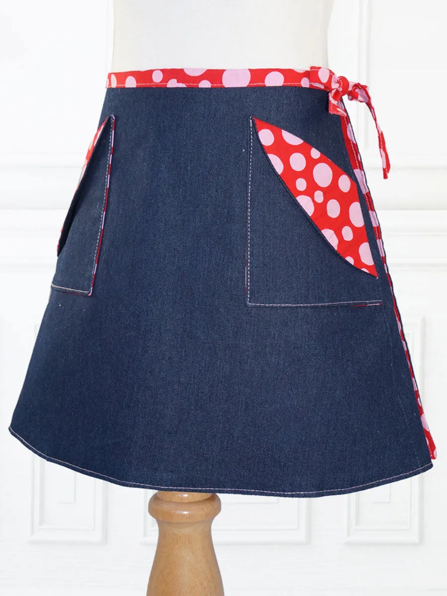 MADISON - Girls Reversible Wrap Skirt Sewing Pattern