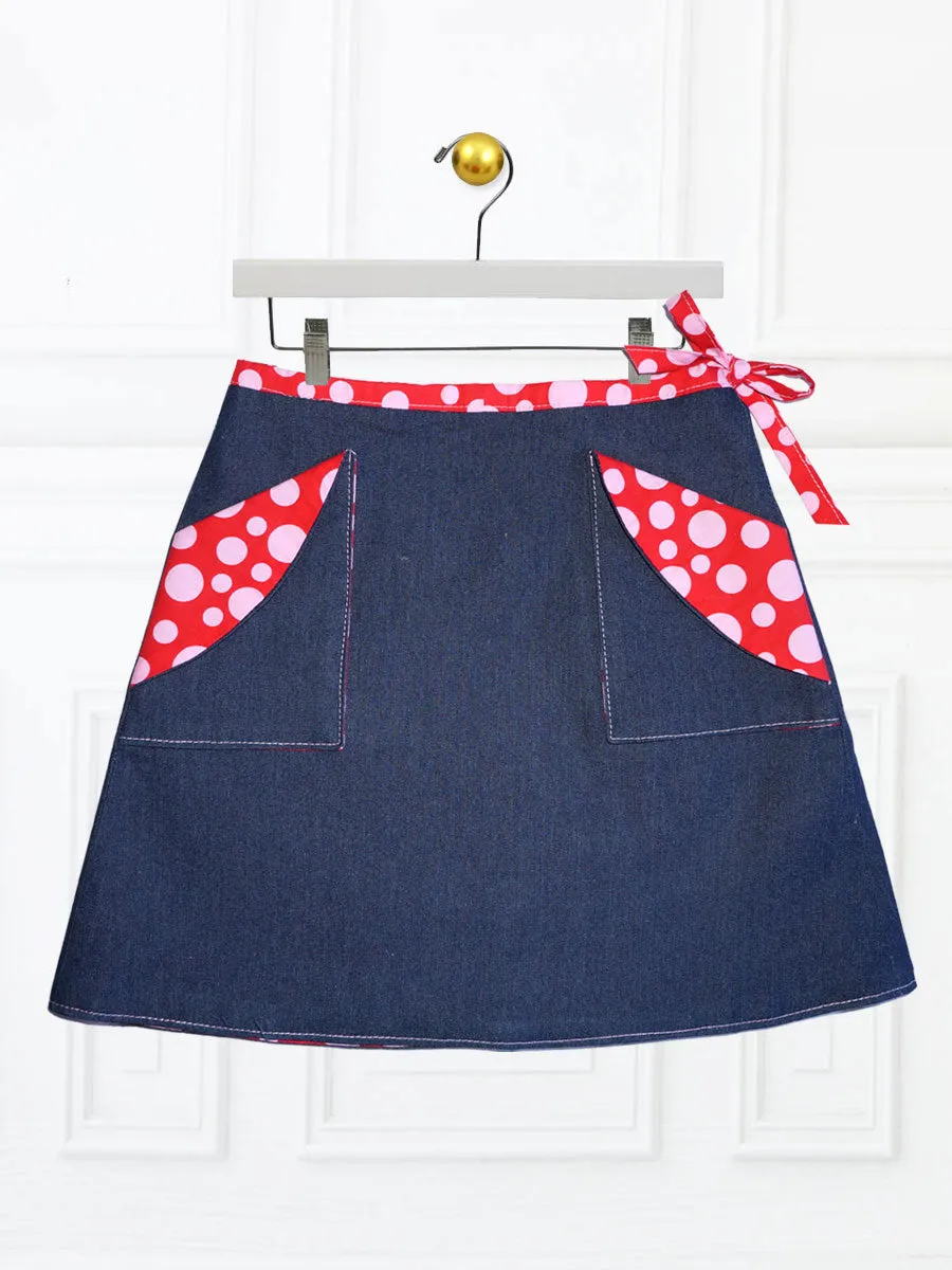 MADISON - Girls Reversible Wrap Skirt Sewing Pattern