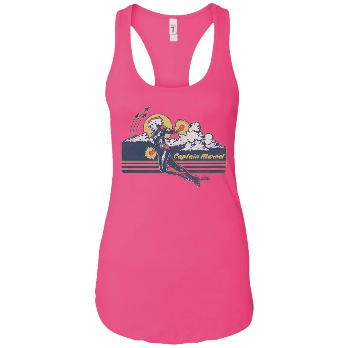 Marvel Captain Marvel Flight Clouds Vintage Women Tank Top